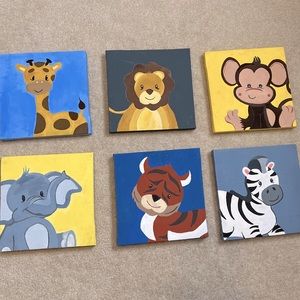 🐯 Baby Nursery Wall Decor Canvas